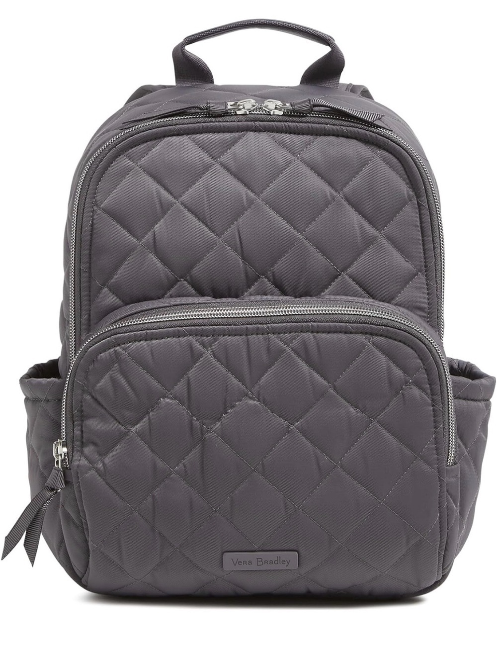 Vera Bradley Performance Twill Small Backpack Shadow Gray Quilted